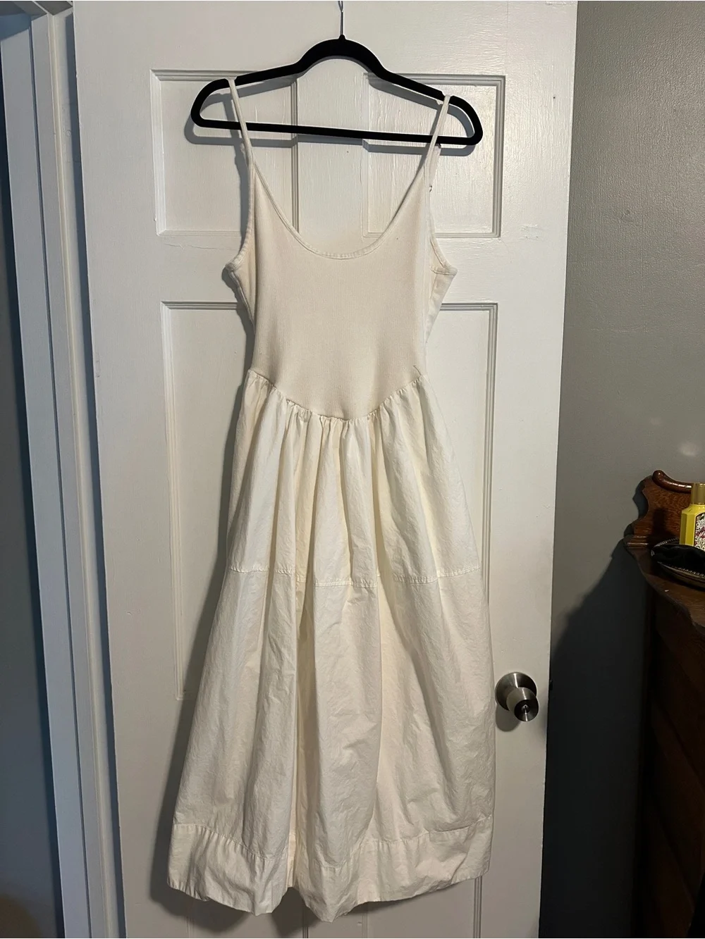 Free People Cream Spaghetti-Strap Maxi Dress